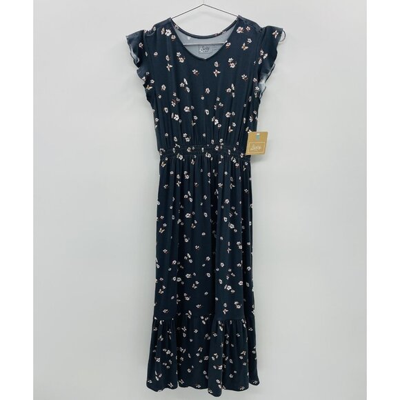 Stitch Fix Bixby Nomad Youth Girls Medium 8-10 Etta Ruffle Detail Maxi Dress - Picture 1 of 8